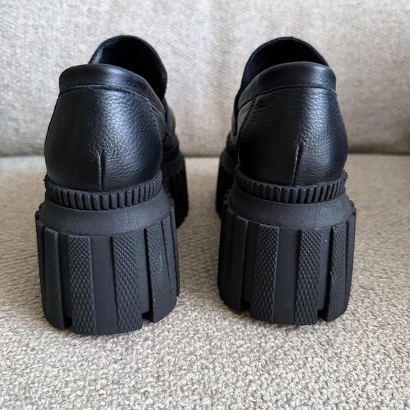 L’Intervalle Black Leather Platform Loafers Size 36 - Picture 4 of 5
